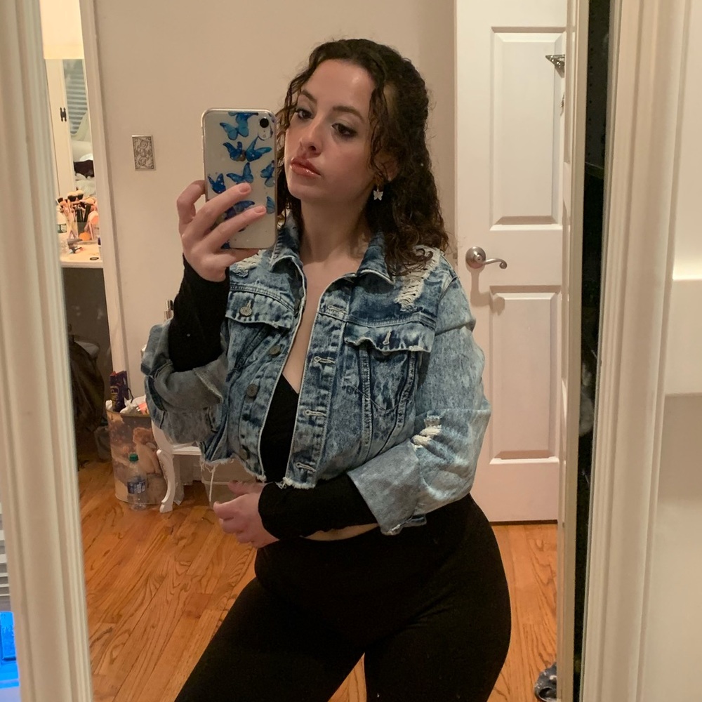 Super cute jean jacket!